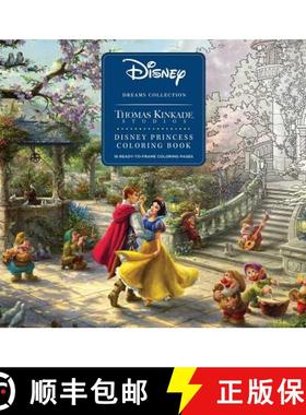 预订 Disney Dreams Collection Thomas Kinkade Studios Disney Princess Coloring Poster [9781449497071]