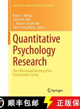 【3-4周达】Quantitative Psychology Research : The 78th Annual Meeting of the Psychometric Society [9783319353777]