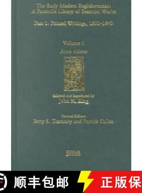 【3-4周达】Anne Askew: Printed Writings 1500–1640: Series 1, Part One, Volume 1 - Printed Writings 1... [9781859280928]