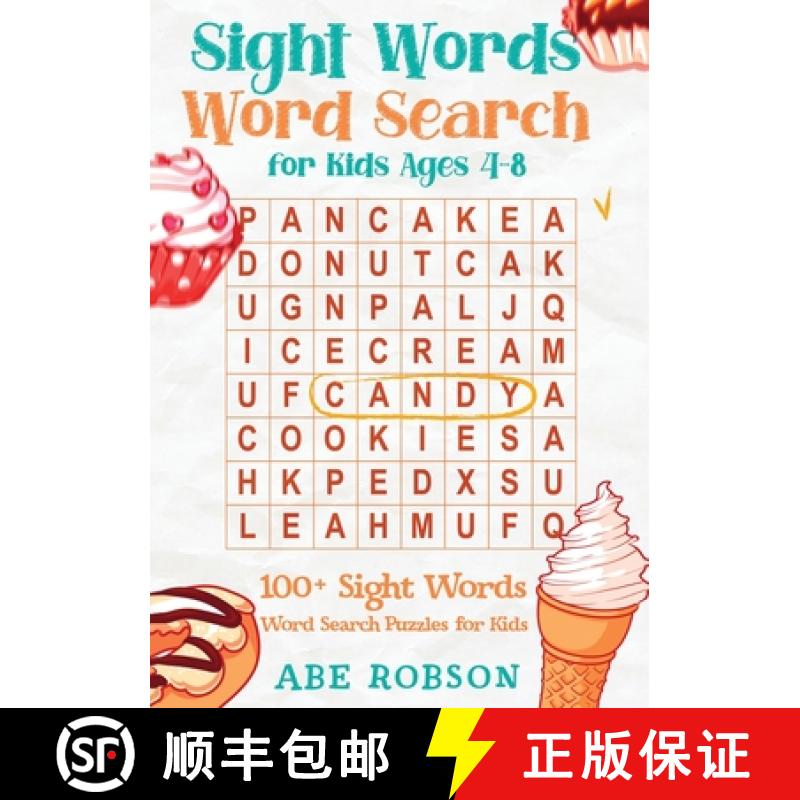 【2-3周达】Sight Words Word Search for Kids Ages 4-8: 100+ Sight Words Word Search Puzzles for Kids (... [9781922659293]