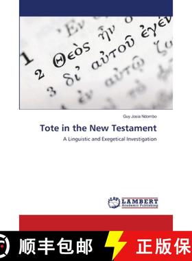 预订 Tote in the New Testament [9786139845019]