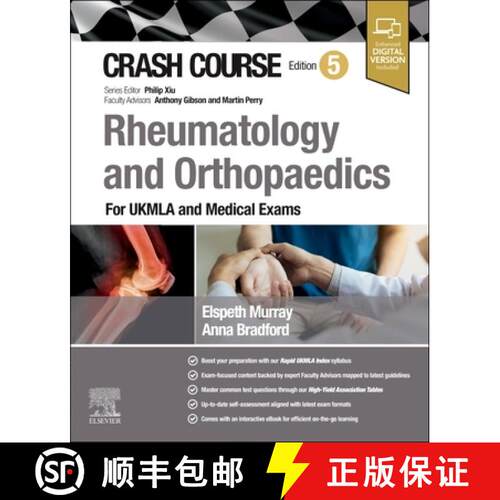 【3-4周达】Crash Course Rheumatology and Orthopaedics: For UKMLA and Medical Exams [9780443115356]