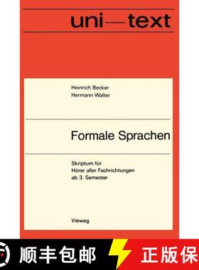 【3-4周达】Formale Sprachen : Eine Einführung [9783528033231]