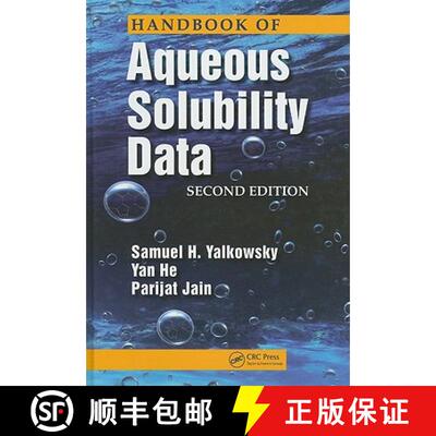 【3-4周达】精装 Handbook of Aqueous Solubility Data [9781439802458]