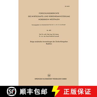 【3-4周达】Einige Analytische Anwendungen Der Zincke-Koenigschen Reaktion [9783663035992]