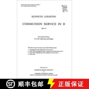 Vocal 9780193952317 Communion Op. 4周达 Service score