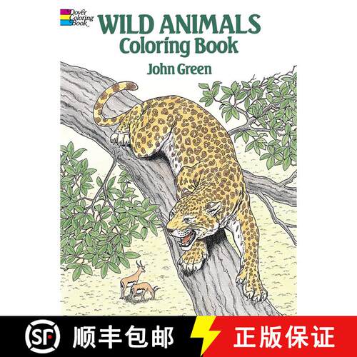 预订 Wild Animals Colouring Book [9780486254760]