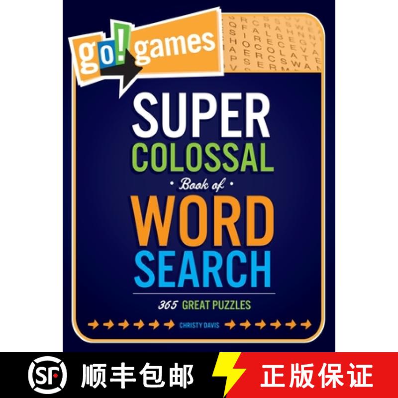 【3-4周达】Go!games Super Colossal Book of Word Search: 365 Great Puzzles [9781623540029]