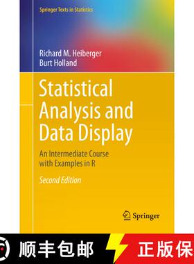 【3-4周达】Statistical Analysis and Data Display: An Intermediate Course with Examples in R (2nd ed. ... [9781493921218]