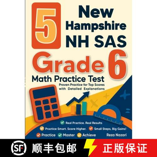 【3-4周达】5 New Hampshire NH SAS Grade 6 Math Practice Tests: Proven Practice for Top Scores with De... [9798896478980]