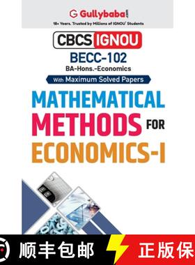 【3-4周达】BECC-102 Mathematical Methods for Economics-I [9788194577362]