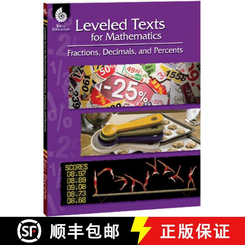 【3-4周达】Leveled Texts for Mathematics: Fractions, Decimals, and Percents [With CDROM] [9781425807856]