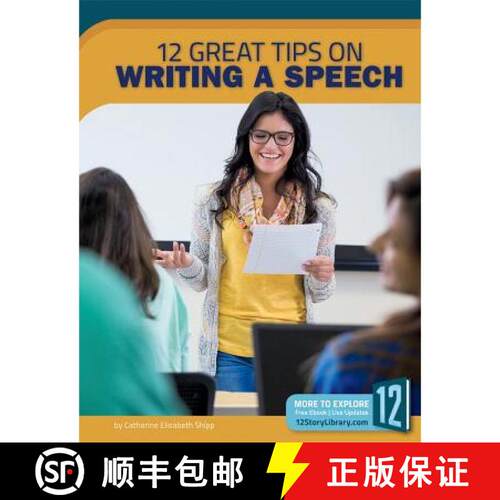 【3-4周达】精装 12 Great Tips on Writing a Speech [9781632352774]