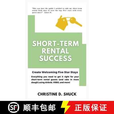 【3-4周达】精装 Short-Term Rental Success: Create Welcoming Five Star Stays [9781955150309]