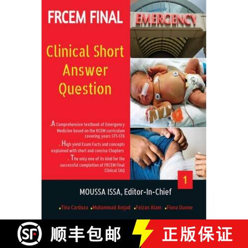 【3-4周达】FRCEM FINAL: Clinical Short Answer Question- Black&White - FRCEM FINAL [9781916029644]