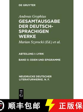【3-4周达】Oden und Epigramme [9783484170124]