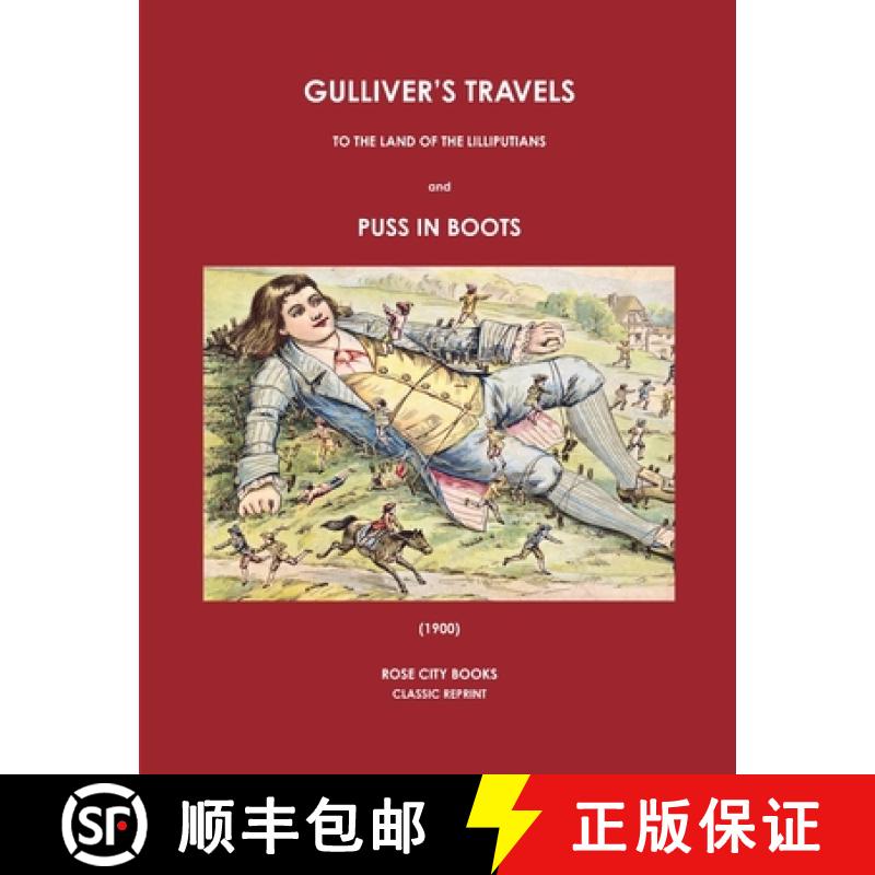 【3-4周达】Gulliver's Travels to the Land of the Lilliputians and Puss in Boots (1900) [9780359596669]