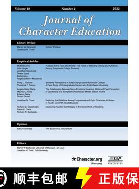【3-4周达】Journal of Character Education Volume 18 Number 2  2022 [9798887304779]