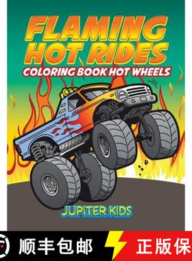 【3-4周达】Flaming Hot Rides: Coloring Book Hot Wheels [9781683052135]