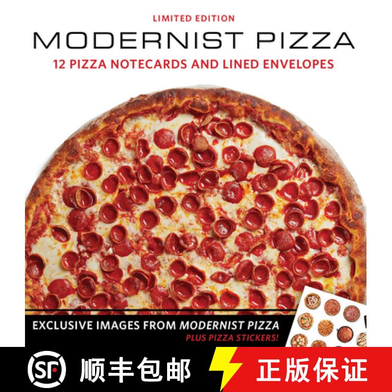 【3-4周达】Modernist Pizza 12 Notecards & Envelopes Boxed Set [9781734386196]