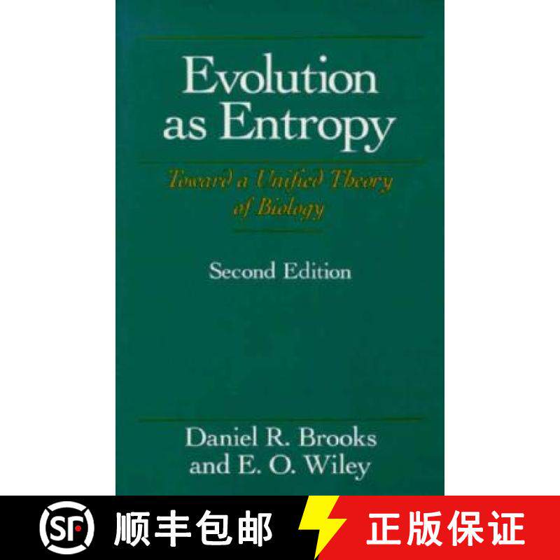 【3-4周达】Evolution As Entropy: Toward a Unified Theory of Biology [9780226075747]