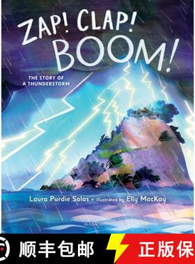 【3-4周达】精装 Zap! Clap! Boom!: The Story of a Thunderstorm [9781547602254]