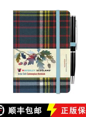 【3-4周达】Waverley Anderson Tartan cloth mini notebook with pen [9781849345637]