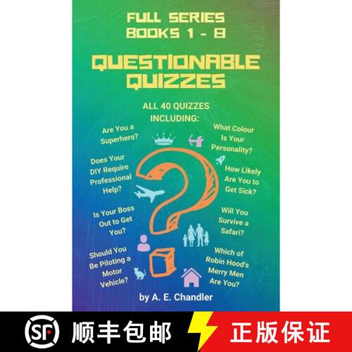 【3-4周达】Questionable Quizzes: Full Series of All 40 Quizzes Including: Are You a Superhero? What C... [9781777287726]
