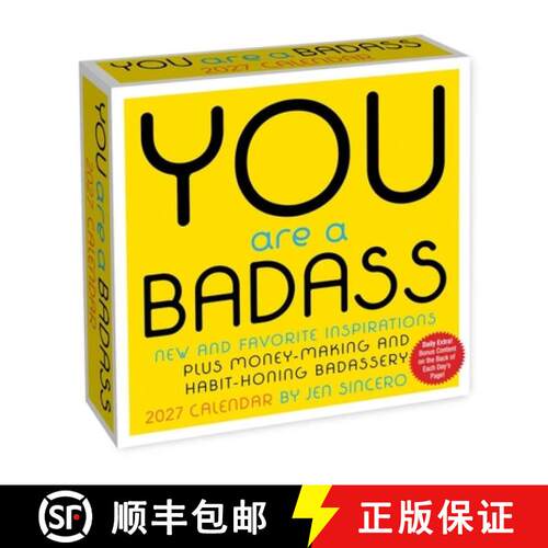 【3-4周达】You Are a Badass 2027 Day-to-Day Calendar [9798881607968]