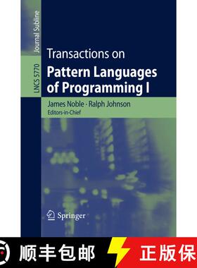 【3-4周达】Transactions on Pattern Languages of Programming I [9783642108310]