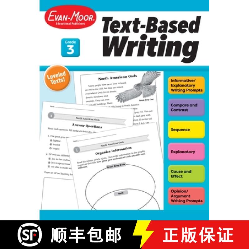 预订 Text-Based Writing, Grade 3 Teacher Resource [9781645143536]