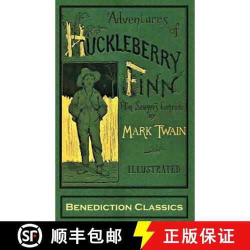 【3-4周达】精装 Adventures of Huckleberry Finn (Tom Sawyer's Comrade): [FULLY ILLUSTRATED FIRST EDITI... [9781789431148]
