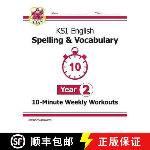 New KS1 English 10-Minute Weekly Workouts: Spelling & Vocabulary - Year 2 [9781789082944]