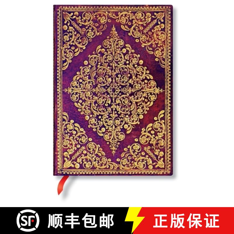 【2-3周达】Viola (Diamond Rosette) Midi Unlined Hardcover Journal [9781439781173]