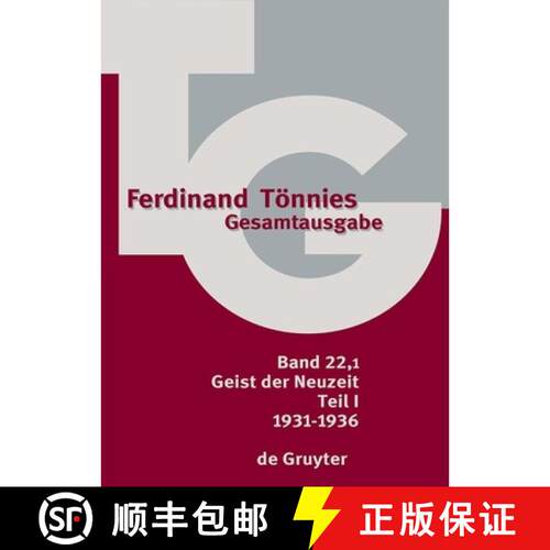【3-4周达】精装 1932-1936: Geist Der Neuzeit. Schriften. Rezensionen [9783110158540]