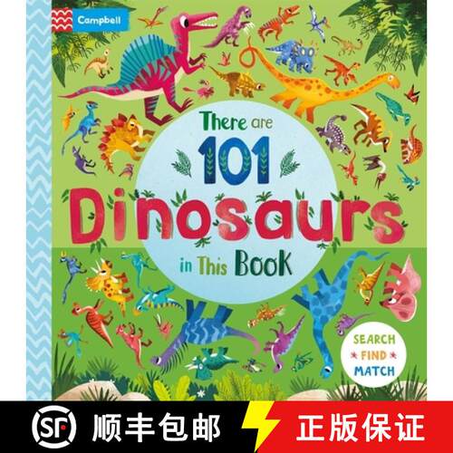 【3-4周达】There are 101 Dinosaurs in This Book : A Search and Find Book for Children [9781035017751]