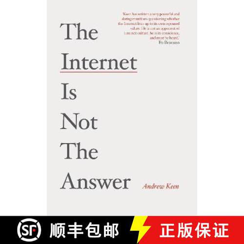 【3-4周达】精装 Internet is Not the Answer [9781782393405]