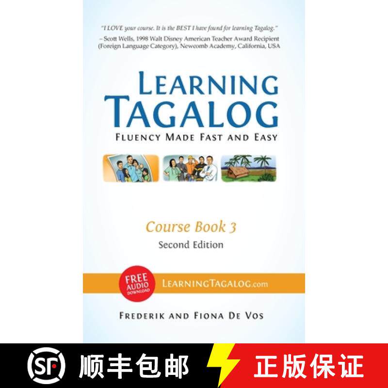 【3-4周达】Learning Tagalog - Fluency Made Fast and Easy - Course Book 3 (Part of 7-Book Set) Color +... [9783902909053]