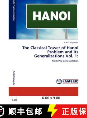 预订 The Classical Tower of Hanoi Problem and Its Generalizations Vol. 1 [9783848403394]