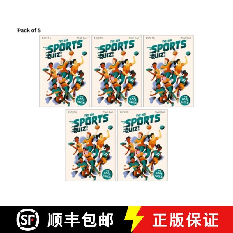 【3-4周达】Read Write Inc. Fresh Start Readers: Book 5: The Big Sports Quiz! & Cool Hacks - Pack of 5 [9781382052825]