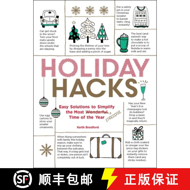【3-4周达】Holiday Hacks : Easy Solutions to Simplify the Most Wonderful Time of the Year [9781507208571]