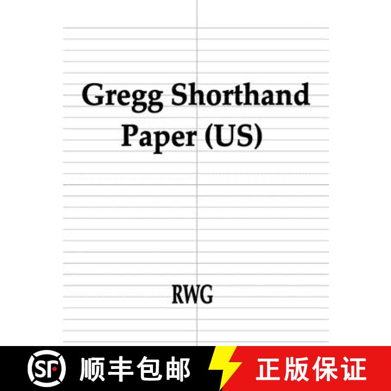 【3-4周达】Gregg Shorthand Paper (US): 100 Pages 8.5 X 11 [9781607968207]