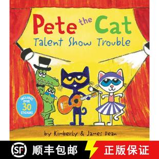 Includes Pete Show 预订 Over 9780062974167 Cat Stickers the Talent Trouble