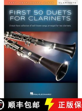 预订 First 50 Duets for Two Clarinets - Easy Instrumental Duets [9798350106770]