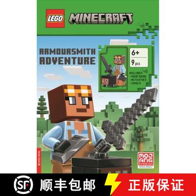 【3-4周达】LEGO® Minecraft®: Armoursmith Adventure Activity Book (with Armoursmith minifigure and a... [9781837250776]
