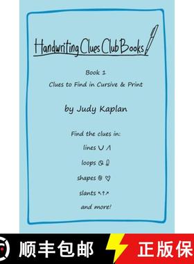 预订 Handwriting Clues Club - Book 1: Clues to Find in Cursive & Print [9781957373003]