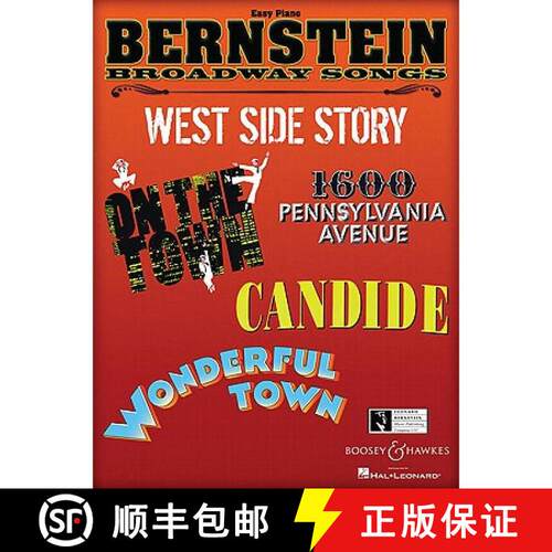【3-4周达】Broadway Songs for Piano: 12 Classic Broadway Hits for Easy Piano [9780634095740]