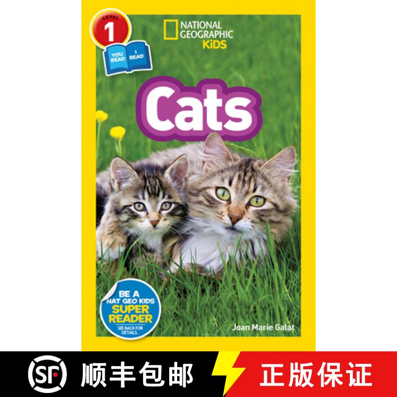 【3-4周达】Cats (National Geographic Kids Readers, Level 1/Co-Reader) [9781426328831]