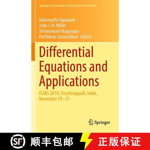 【3-4周达】Differential Equations and Applications : ICABS 2019, Tiruchirappalli, India, November 19-21 [9789811675485]