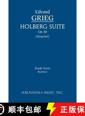 预订 Holberg Suite, Op.40: Study score [9781608741526]
